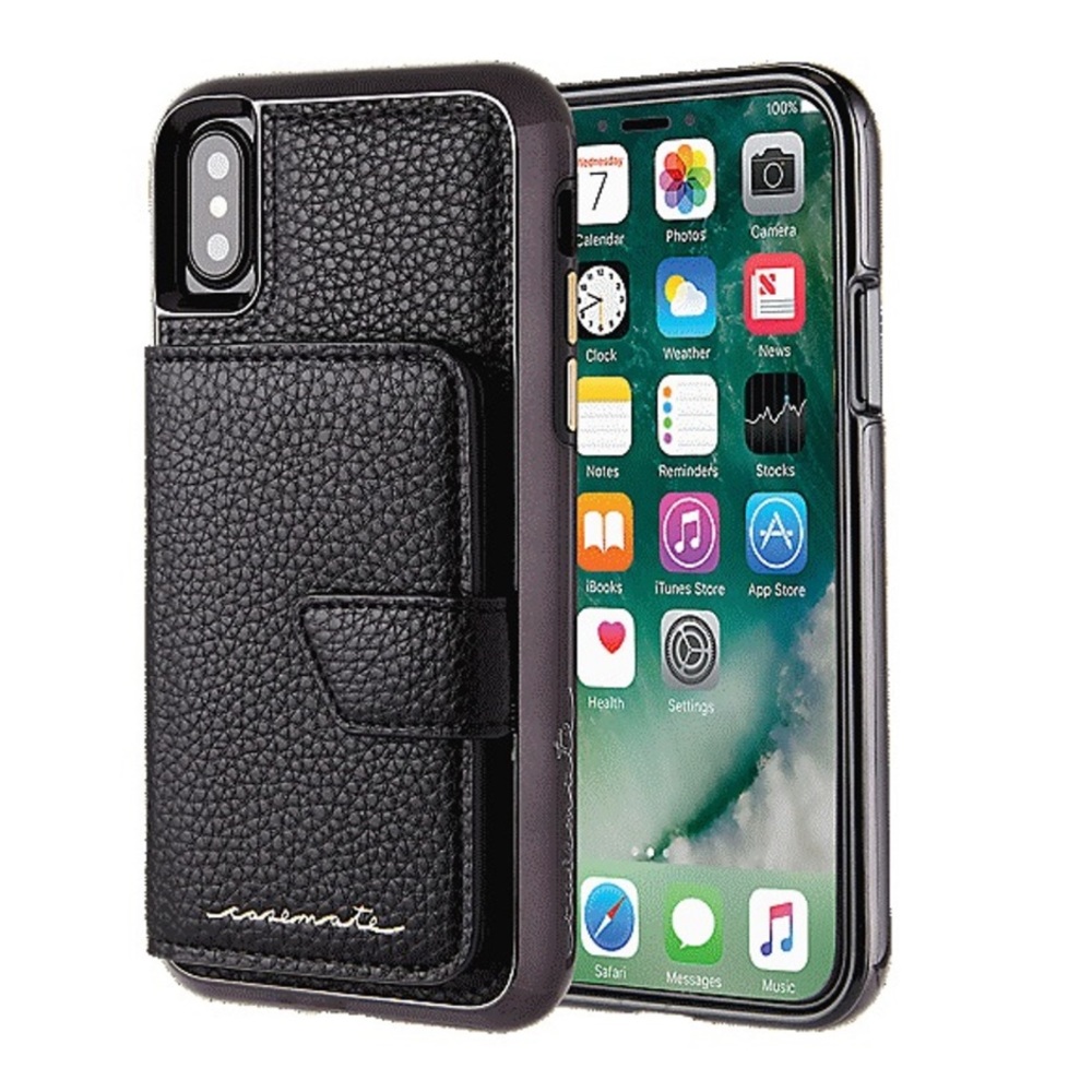 Case-Mate Compact Mirror Wallet Case in Black